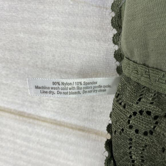 True Rue21 Bralette Women's Size Large Green Floral Print Lace Pullover Bra NWT - Picture 8 of 8